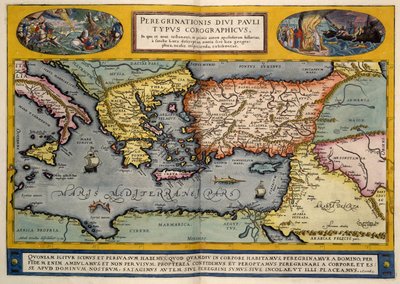 Die Mittelmeerregion von Abraham Ortelius
