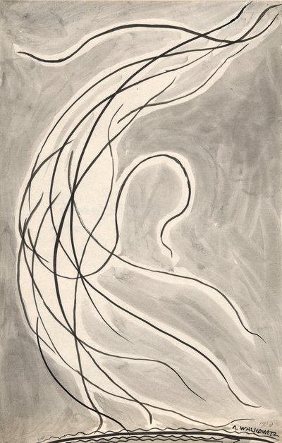 Rhythmische Linien: Tanzabstraktion von Abraham Walkowitz