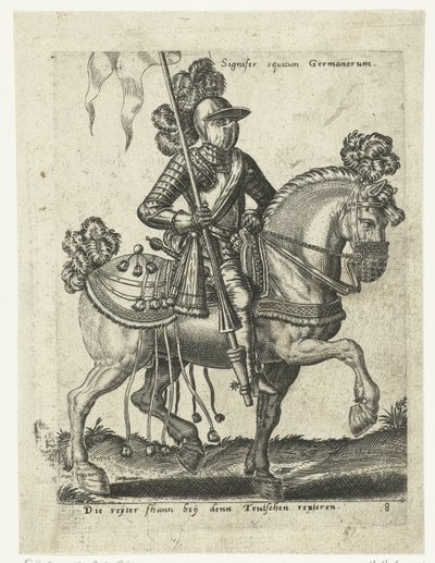 Deutscher Reiter in Rüstung von Abraham de Bruyn (attributed to)