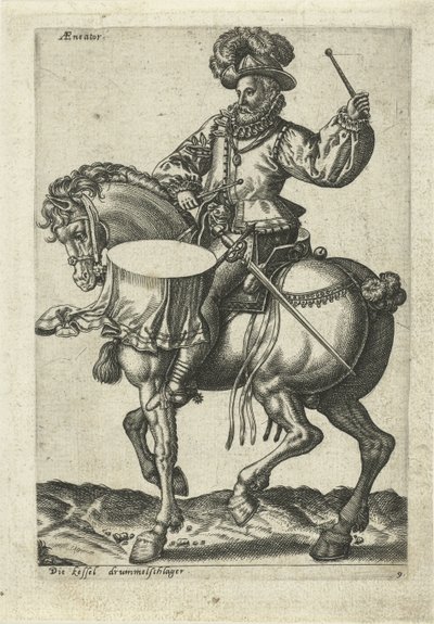 Deutscher Tambour zu Pferd von Abraham de Bruyn (attributed to)