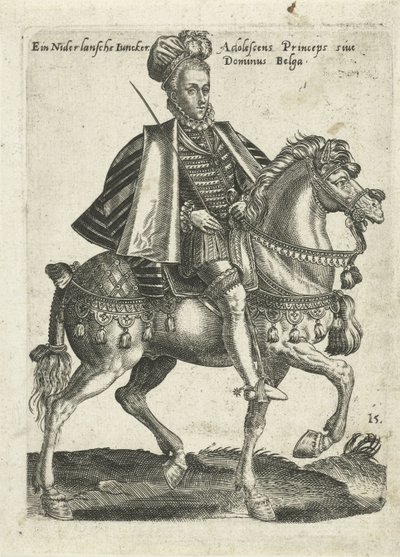 Niederländischer Junker zu Pferd von Abraham de Bruyn (attributed to)