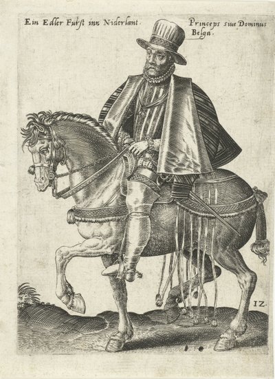 Niederländischer Prinz zu Pferd von Abraham de Bruyn (attributed to)