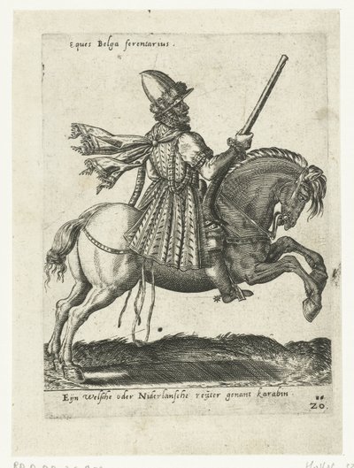 Niederländischer Reiter mit Karabiner von Abraham de Bruyn (attributed to)