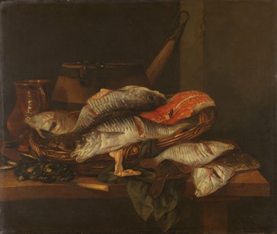 Stillleben mit Fisch von Abraham van Beyeren