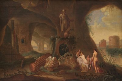 Nymphen in einer Grotte von Abraham van Cuylenborch