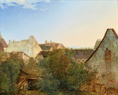 Blick über Wiener Vorstadthäuser (Beatrixgasse) von Adalbert Stifter