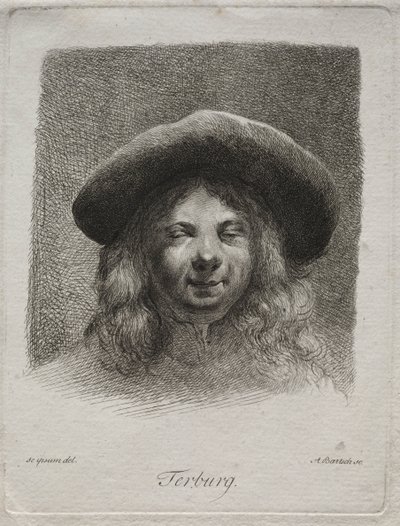 Porträt von Gerard Terborch von Adam von Bartsch