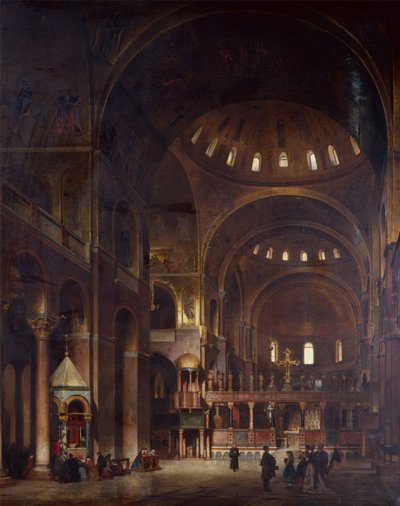 Das Innere von St. Markus, Venedig von Adolf Seel