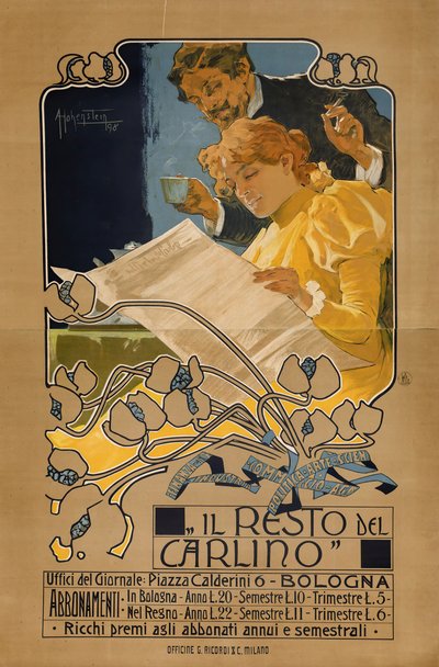Il Resto del Carlino, 1898 von Adolfo Hohenstein