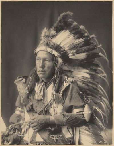 Schwere Wunde, Sioux von Adolph F. Muhr