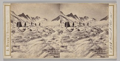 Nr. 1198 Gletscher von Oberaar von Adolphe Braun