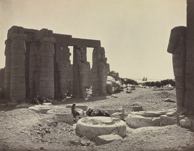Das Ramesseum, Theben von Adolphe Braun