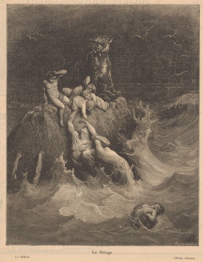 Sintflut Le Déluge von Adolphe Francois Pannemaker