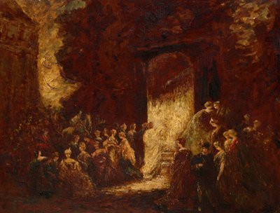 Nachmittagsfest, um 1880 von Adolphe Monticelli