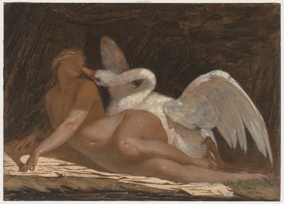 Leda und der Schwan von Adolphe Yvon