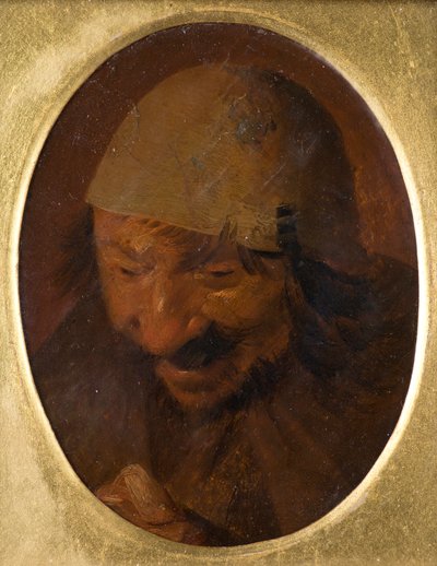 Porträt eines Bauern von Adriaen (attr.to) Brouwer