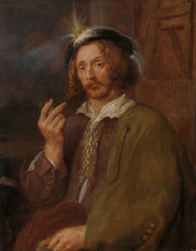 Ein Maler raucht eine Pfeife von Adriaen Brouwer (follower of)