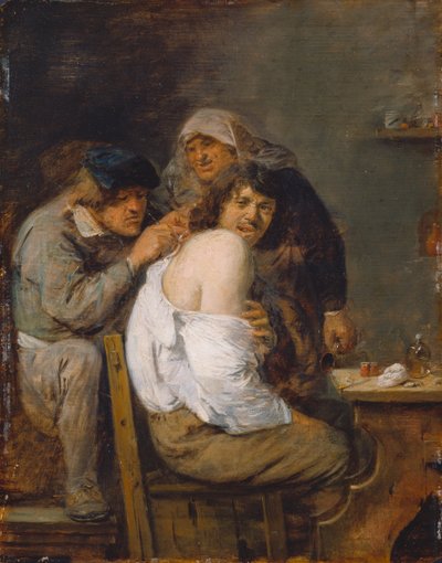 Die Rückenoperation, ca. 1636 von Adriaen Brouwer