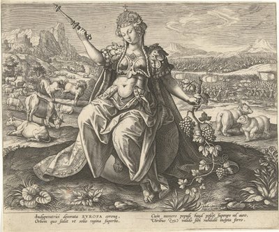 Europa (Die vier Erdteile) von Adriaen Collaert