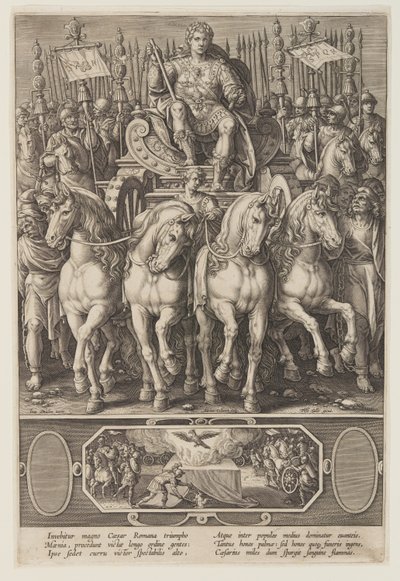 Der Triumph des Caesar von Adriaen Collaert