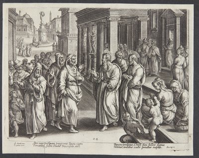 Die Blendung des Elymas von Adriaen Collaert