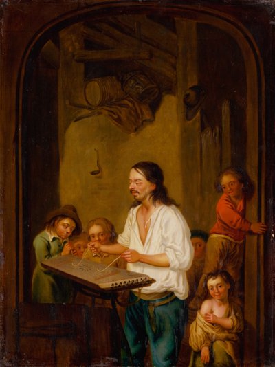 Der Zimbalom-Spieler, 1675 von Adriaen Jansz. van Ostade
