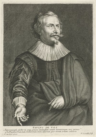 Porträt von Paul de Vos von Adriaen Lommelin