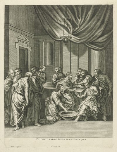 Fußwaschung des Petrus von Adriaen Lommelin