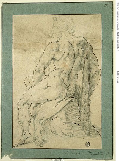 Sitzender Herkules von Adriaen de Vries