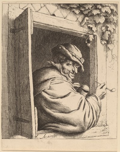 Raucher am Fenster von Adriaen van Ostade