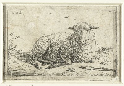 Liegendes Schaf von Adriaen van de Velde
