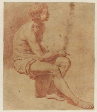 Sitzender männlicher Akt von Adriaen van de Velde