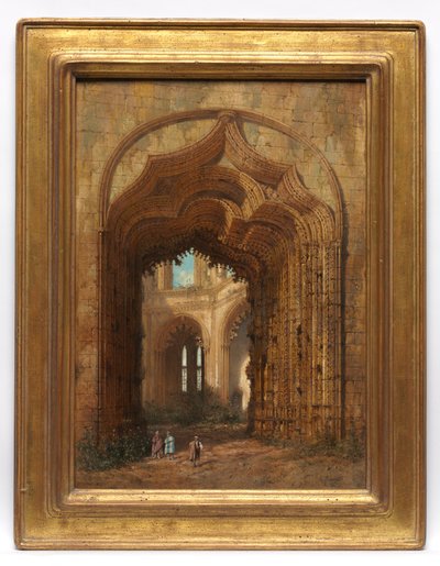 Ruine einer Kirche, um 1840 von Adrien Dauzats