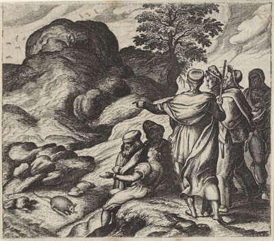 Fabel vom gebärenden Berg von Egidius  Sadeler (II)