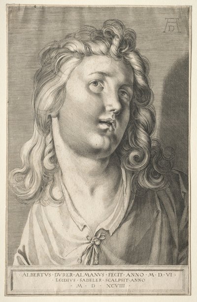 Weiblicher Kopf von Aegidius Sadeler