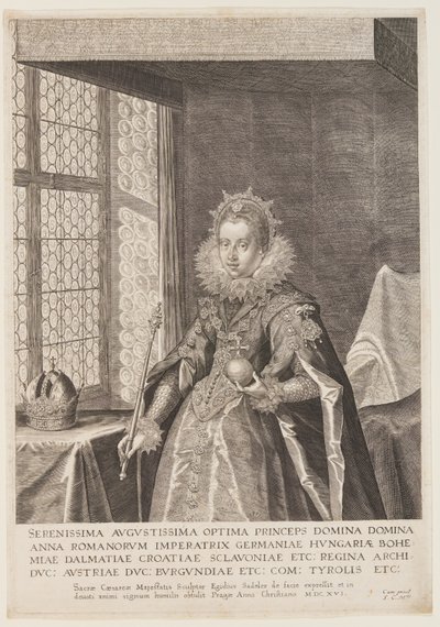 Anna, Ehefrau von Kaiser Matthias von Aegidius Sadeler II