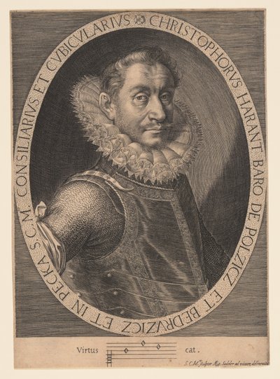 Christopher Harant, tschechischer Edelmann und Humanist von Aegidius Sadeler II