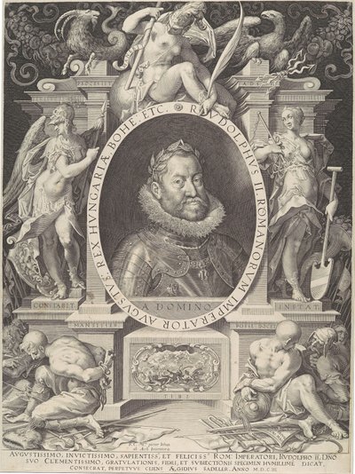 Porträt von Rudolf II., 1603 von Aegidius Sadeler II
