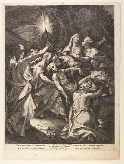 Die Grablegung von Aegidius Sadeler II