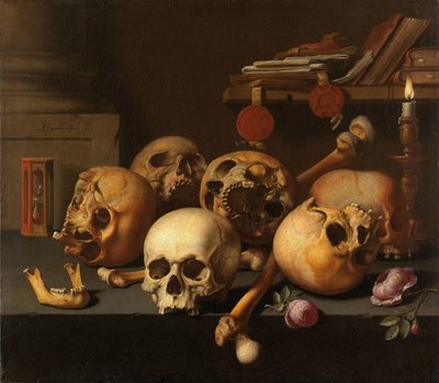 Vanitas-Stillleben von Aelbert Jansz. van der Schoor