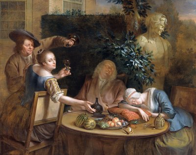 Eine Trinkgesellschaft im Garten, 1739 von Aert Schouman