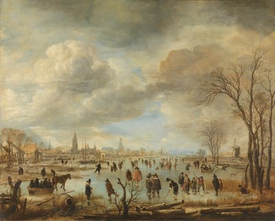 Flussansicht im Winter, ca. 1655-60 von Aert van der Neer