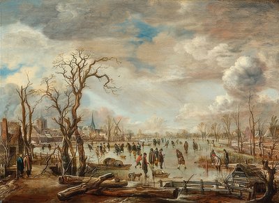 Winterlandschaft mit Eisvergnügen von Aert van der Neer