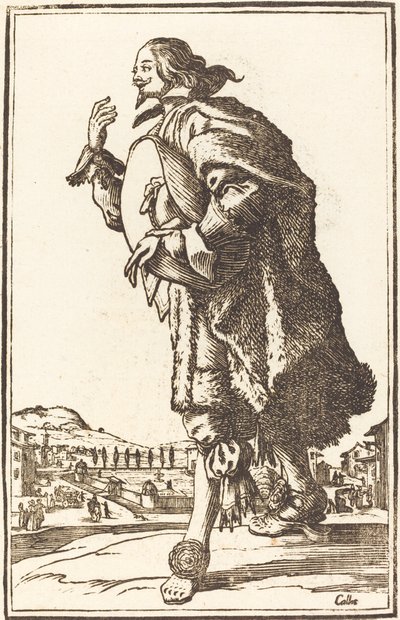 Edelmann mit Filzhut, Verbeugung von After Jacques Callot