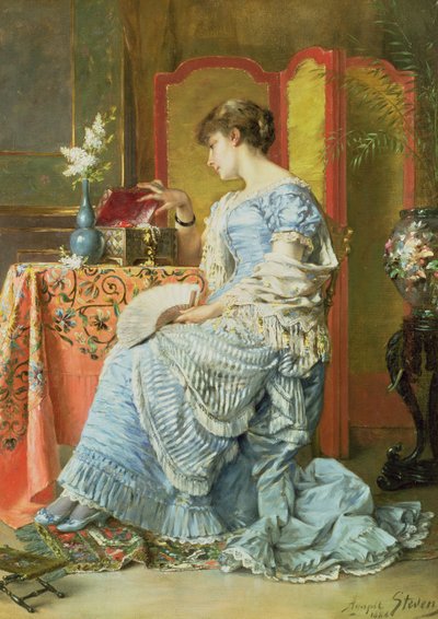 Unentschlossenheit, 1884 von Agapit Stevens