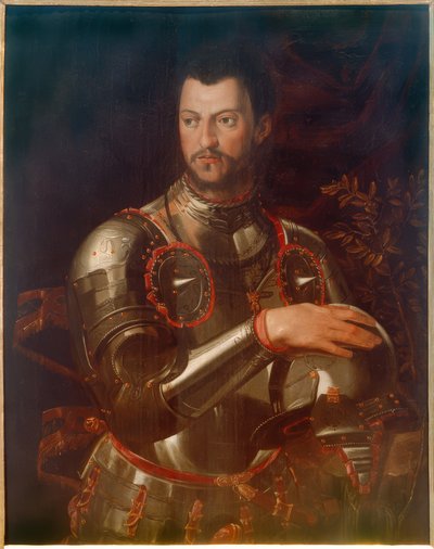 Bildnis des Herzogs Cosimo I. in Rüstung von Agnolo Bronzino