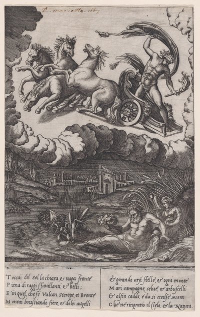 Phaeton, ca. 1514-36 von Agostino Veneziano