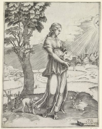 Sibylle von Cumae von Agostino Veneziano