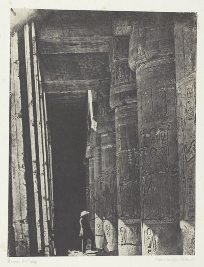 Médinet-Habou, Galerie des Palastes von Ramses-Méiamoun; Theben von Aimé Rochas