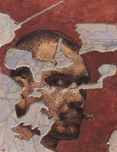 Selbstporträt als Fresko, 1894 von Akseli Gallen Kallela